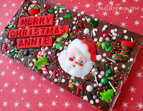 Personalized Christmas Chocolate Bar: Custom Holiday Treat