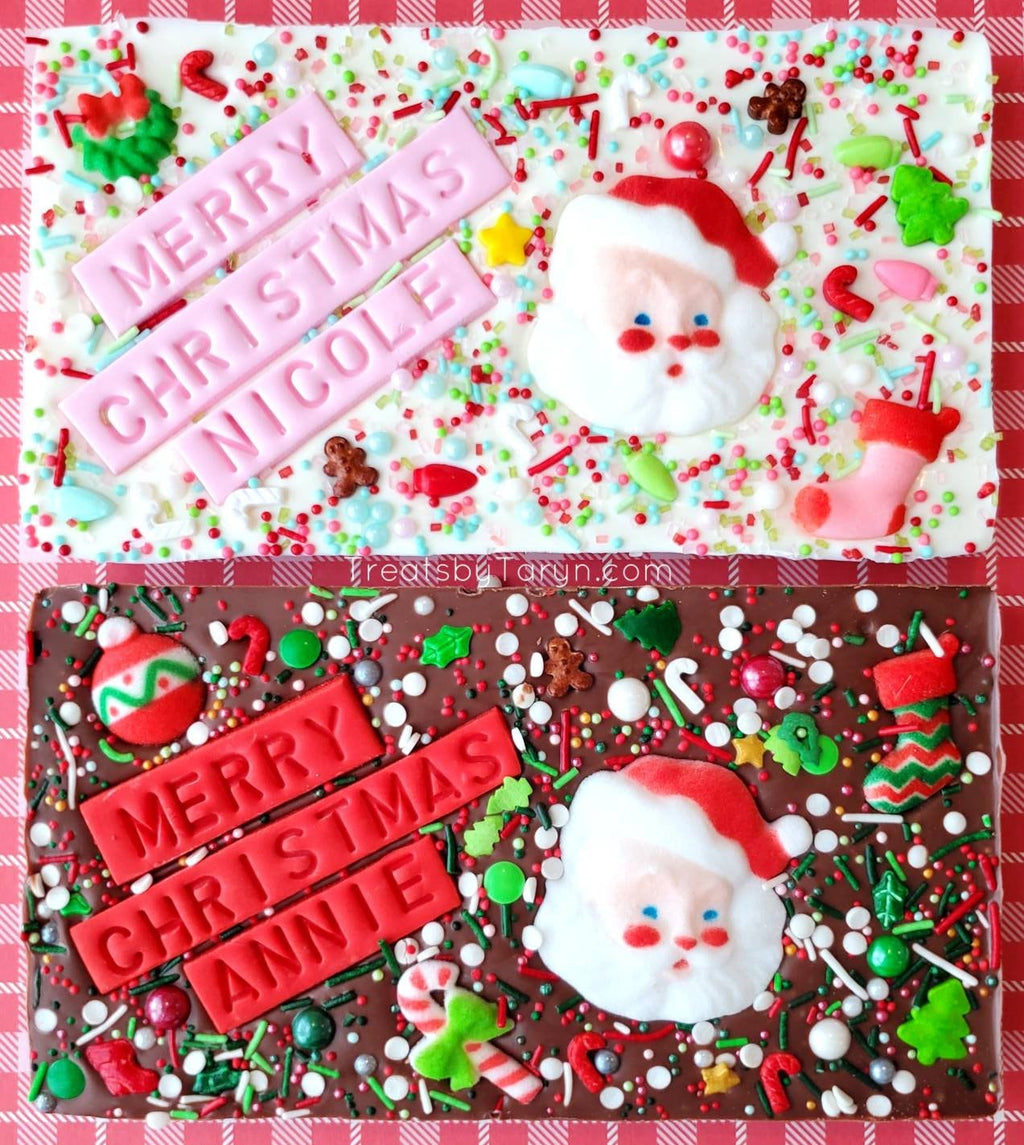 Personalized Christmas Chocolate Bar: Custom Holiday Treat