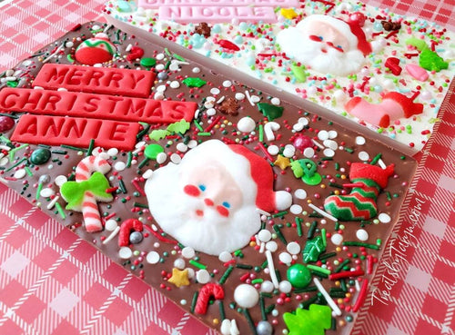Personalized Christmas Chocolate Bar: Custom Holiday Treat