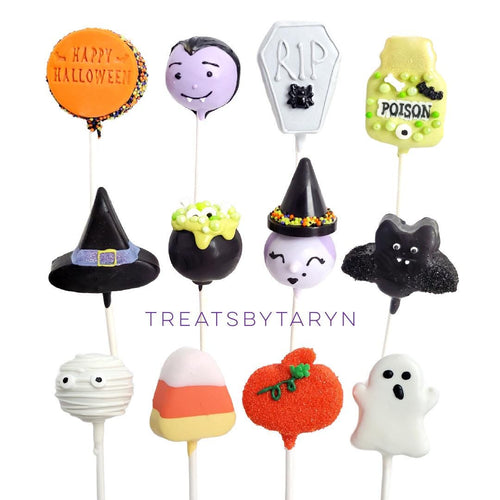 Halloween Cake Pops: Variety Pack, Party Treats (12 Pcs)